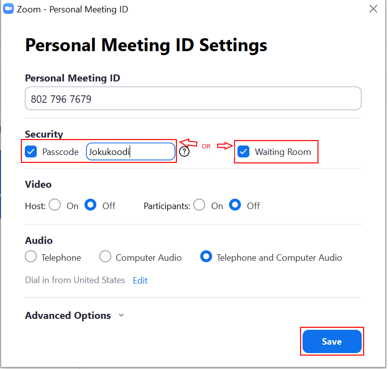 IT Services > ZOOM - Security settings > image2022-1-27_12-49-29.png